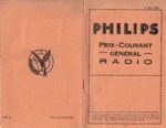 Philips Prix-Courant Général 1930 Catalogue
