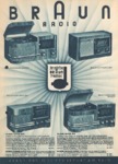 Dépliant radio Braun Allemagne