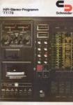 Schneider Allemagne - Catalogue HiFi 1977-78