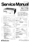 Technics SU-7700 • Manuel de service