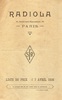 Radiola Liste de prix 1926