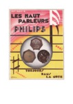 Les haut-parleurs Philips toujours dans la note Catalogue 1930