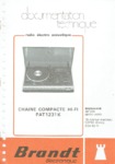 Brandt  PAT 1231 K  Manuel de service