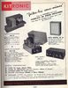 Tacussel Kitronic AP-3, AP-30, JTC-5 et Baffle Universel 145 • Publicité 1959