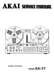 Akai GX-77 • Manuel de service (68 pages)
