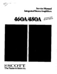 H.H. Scott  460A, 480A, Manuel de service