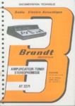 Brandt AT 2271 • Manuel de service