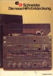 Schneider Allemagne - Catalogue HiFi 1979-80