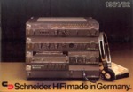 Schneider Allemagne - Catalogue HiFi TV Vidéo 1981-82