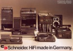 Schneider Allemagne - Catalogue HiFi TV Vidéo 1982-83
