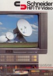 Schneider Allemagne - Catalogue HiFi TV Vidéo 1988-86