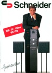 Schneider Allemagne - Catalogue HiFi TV Vidéo 1989-90