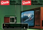 Catalogue Radio TV 1973 Allemagne