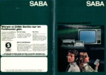 Catalogue 1976/77 Saba Allemagne