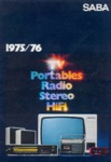 Catalogue 1975/76 Saba Allemagne