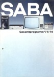 Catalogue 1977/78 Saba Allemagne