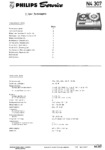 Philips N 4307 • Manuel de service (allemand, 6 pages)