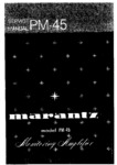 Marantz PM-45 • Manuel de service