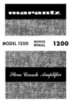 Marantz 1200 • Manuel de service