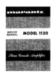 Marantz 1120 • Manuel de service