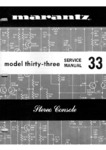 Marantz 33 (Thirty Three) • Manuel de service