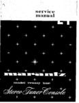Marantz 24 (Twenty Four) • Manuel de service