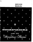 Marantz 2015 • Manuel de service