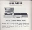 Braun Studio 250 • Catalogue - Le Haut-Parleur numéro spécial 1969