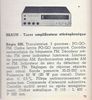 Braun Regie 500 • Catalogue - Le Haut-Parleur numéro spécial août 1969