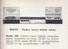 Braun Studio 500 • Catalogue - Le Haut-Parleur numéro spécial 1969