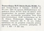 Braun PS 500 • Catalogue - Le Haut-Parleur numéro spécial 1969