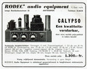 Rodec Calypso • Publicité belge flamande 1958