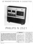 Philips N 2521 • Article - Banc d'essai Le Haut-Parleur août 1977