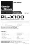 Pioneer PL-X100 • Manuel de service