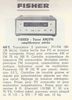 Fisher 400-T • Catalogue - Le Haut-Parleur numéro spécial août 1969