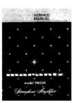 Marantz PM 350 • Manuel de service