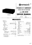 Hitachi SR-6100 • Manuel de service