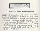 Kontact KM 67 • Extrait de catalogue