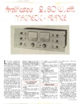 Magnétic-France Amplificateur 2 × 80 W • Article Le Haut-Parleur n° 1473, octobre 1974