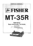 Fisher MT-35 R • Manuel de service