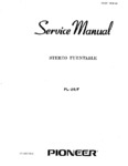 Pioneer PL-25 • Manuel de service