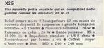 Siare X 25 • Publicité - Le Haut-Parleur n° 1250 - 5 mars 1970