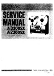 Teac A-2300 SX et A-3300 SX • Manuel de service