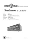 Radionette Soundmaster 50 Stereo Hi-Fi • Schéma et caractéristiques