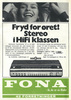 Radionette Soundmaster 35 • Publicité danoise 1970