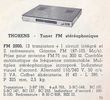 Thorens 2000 FM Extrait de catalogue
