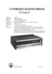 Tandberg TR 1040 P Schéma