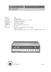 Tandberg TR 2075 Schéma