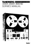 Tandberg 3400 X,  3500 X, 3600 XD Manuel de service