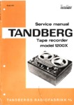 Tandberg 1200 X Stereo Manuel de service